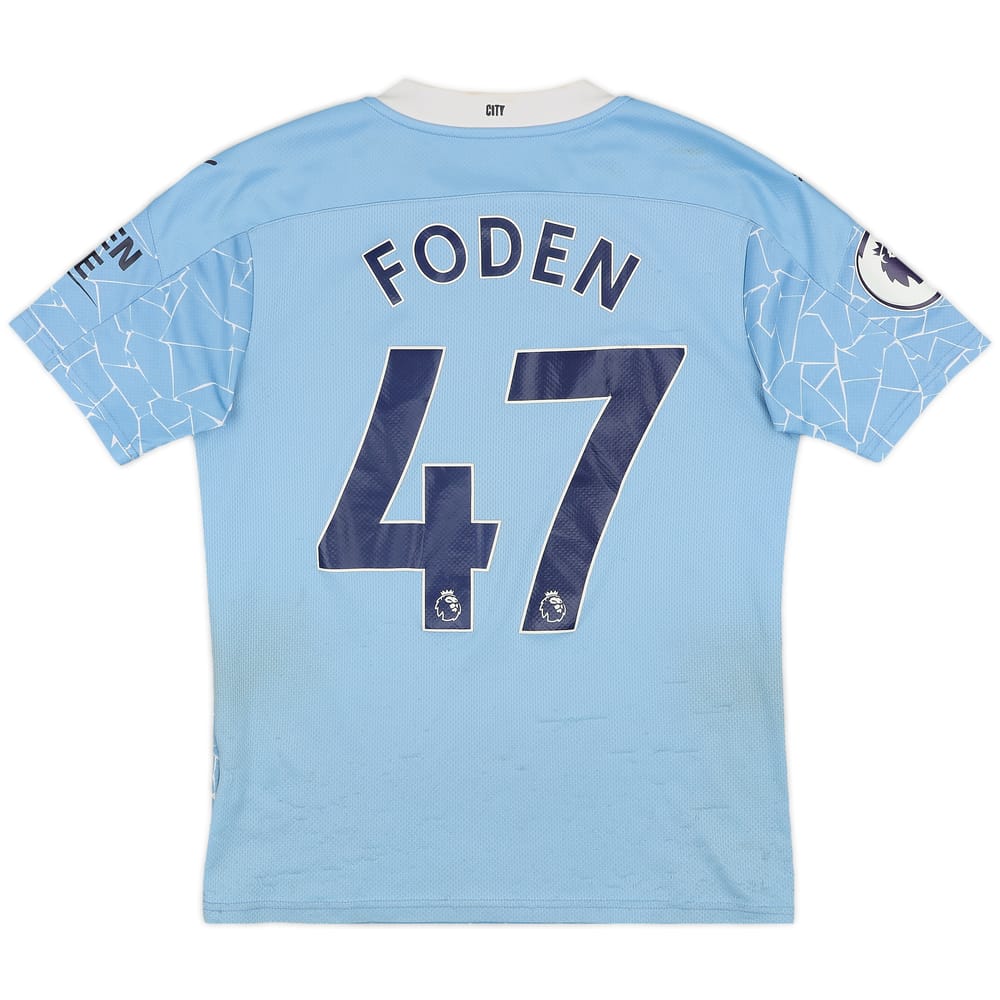 2020-21 Manchester City Home Shirt Foden #47 - 4/10 - (S)