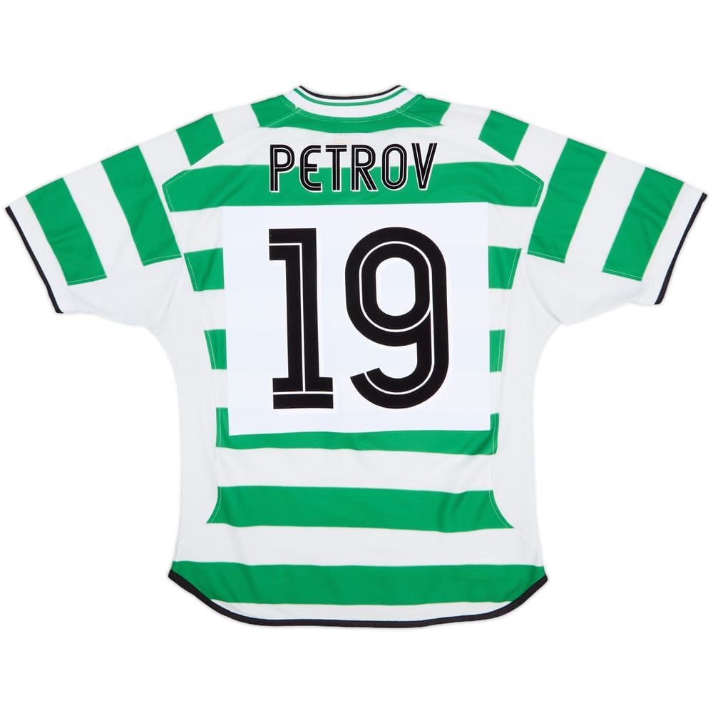 2001-03 Celtic Home Shirt Petrov #19 - 7/10 - (M)