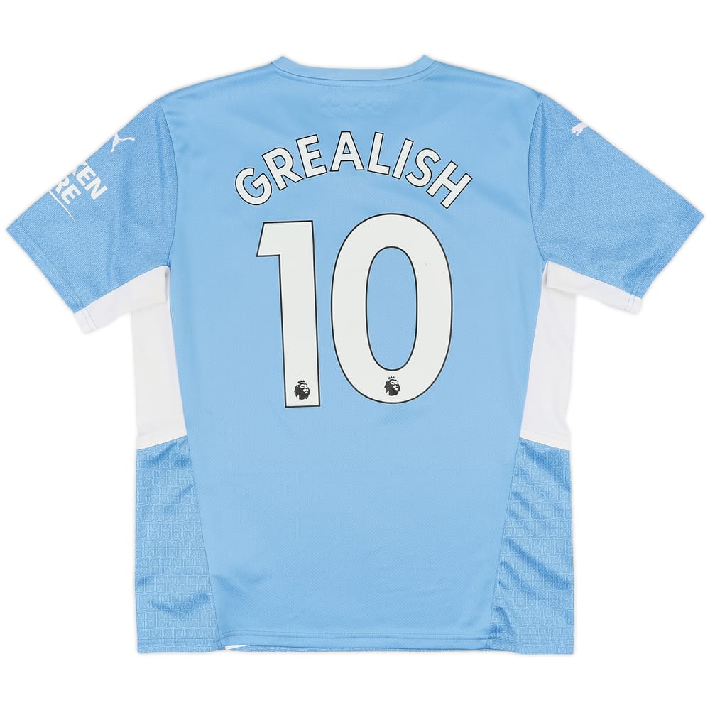 2021-22 Manchester City Home Shirt Grealish #10 - 10/10 - (L)