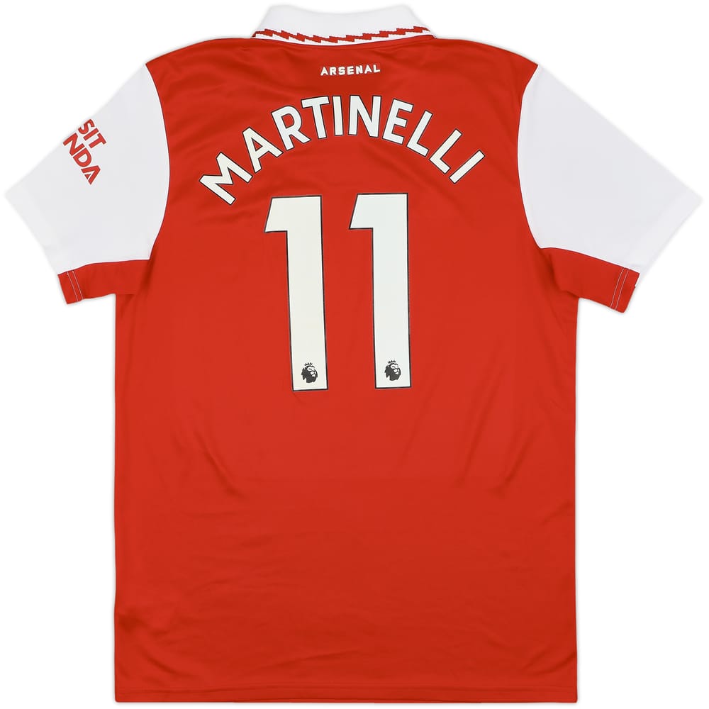 2022-23 Arsenal Home Shirt Martinelli #11 - 9/10 - (L)
