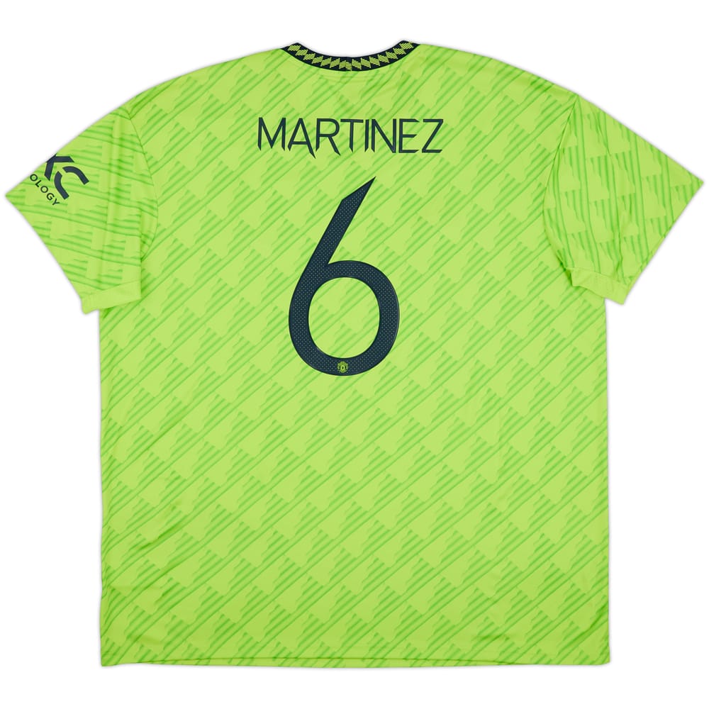 2022-23 Manchester United Third Shirt Martinez #6 (XXL)