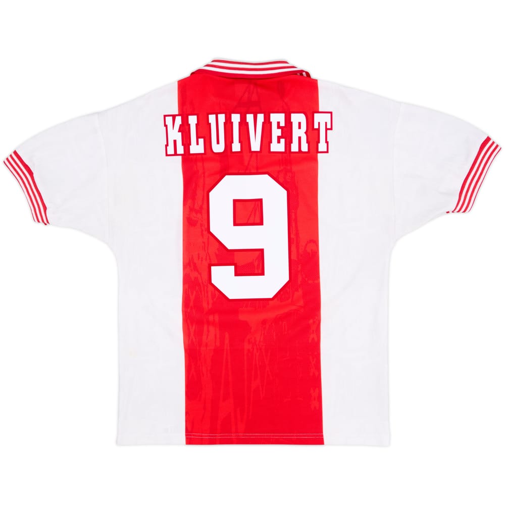 1996-97 Ajax Home Shirt Kluivert #9 - 9/10 - (M)