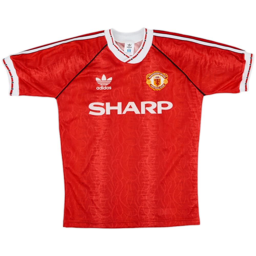 1990-92 Manchester United Home Shirt - 10/10 - (S)