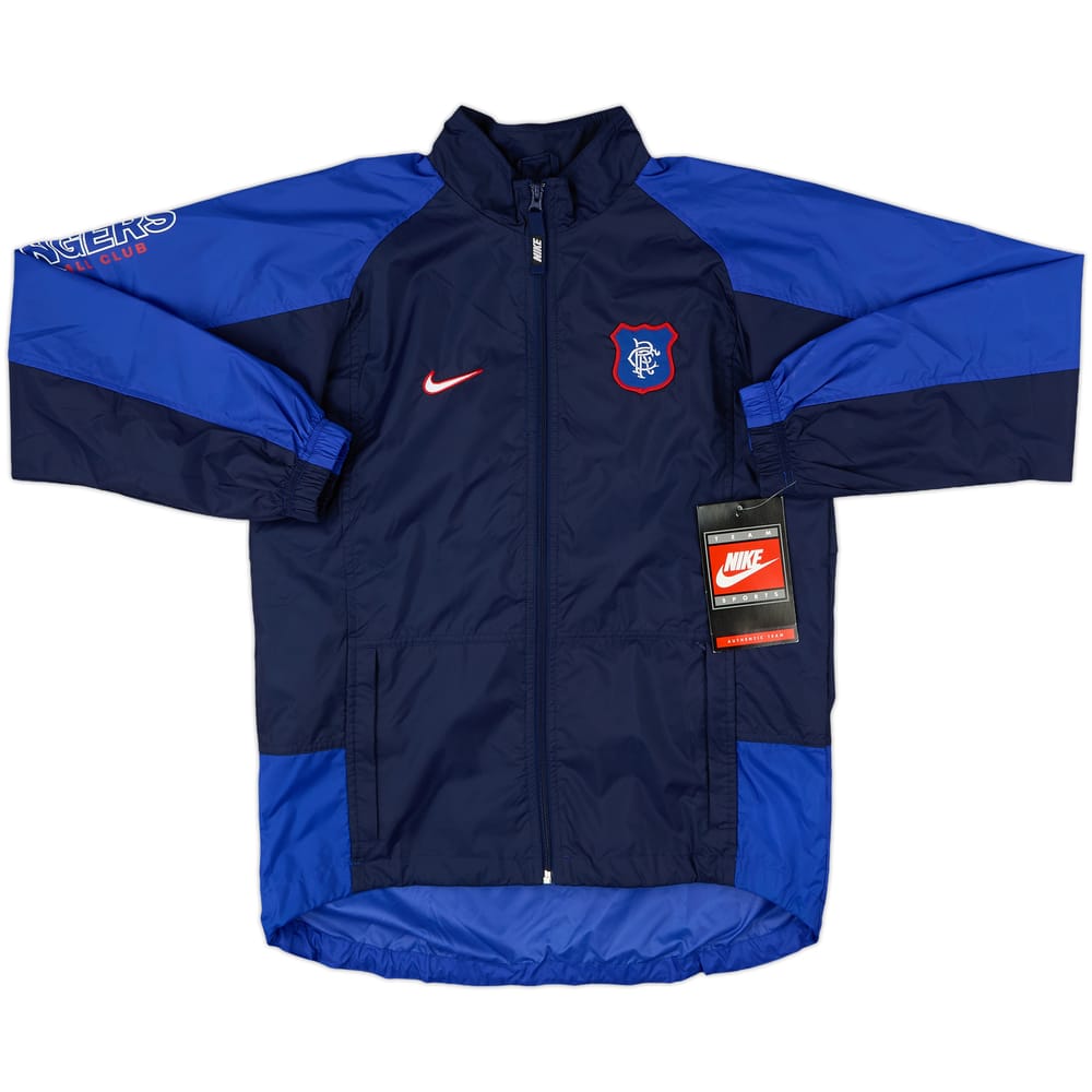 1997-98 Rangers Nike Hooded Rain Jacket (XL.Boys)