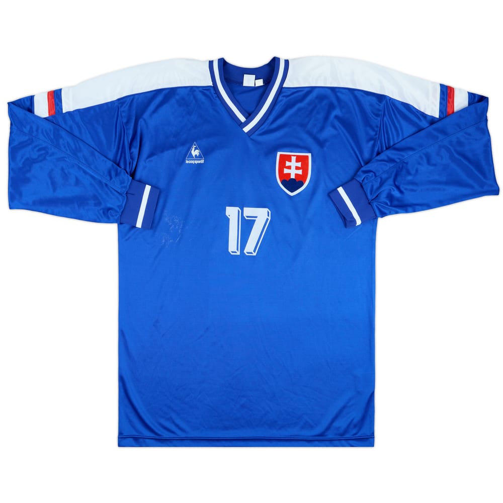 1994-96 Slovakia Match Issue Home L/S Shirt #17