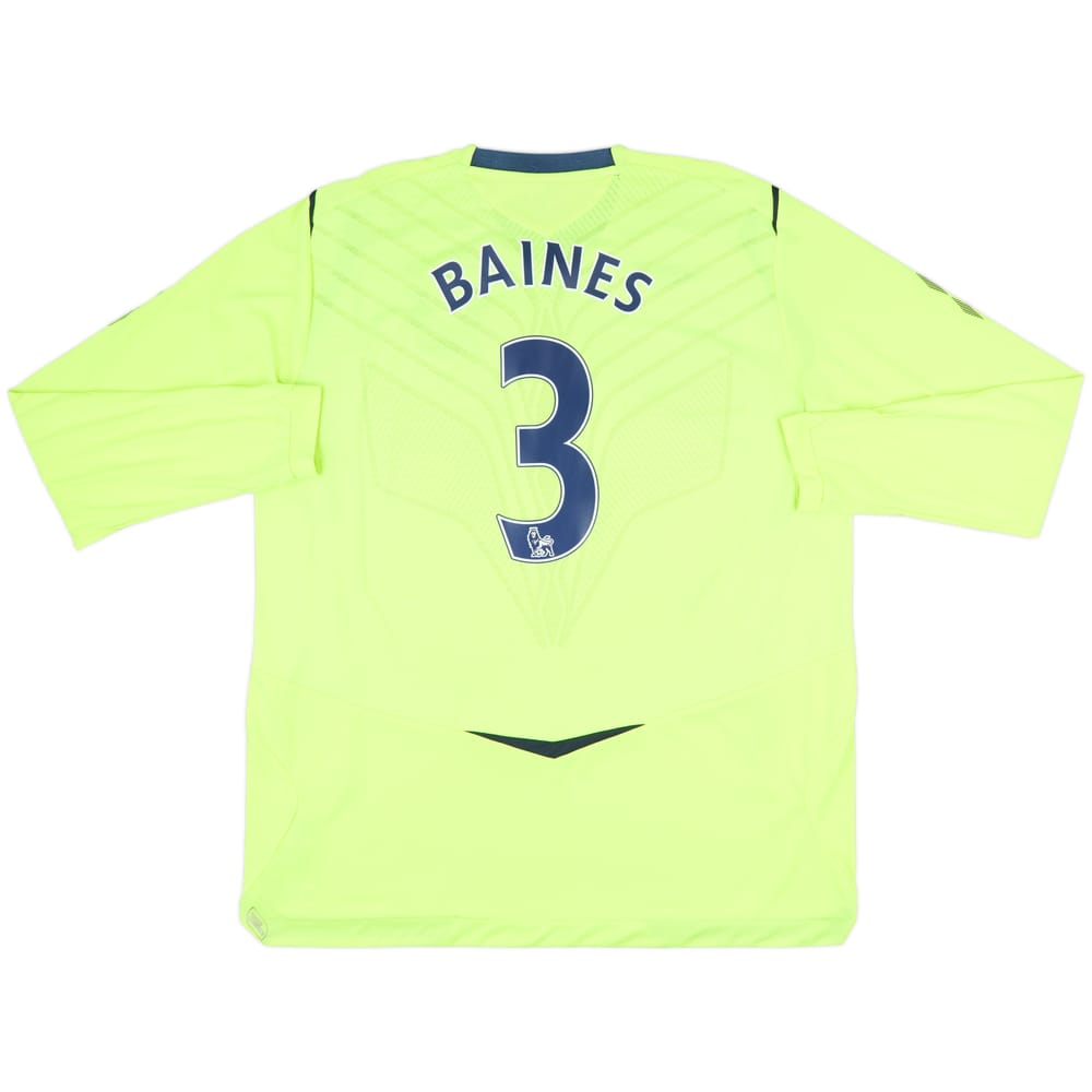 2008-09 Everton Third L/S Shirt Baines #3 - 8/10 - (XXL)