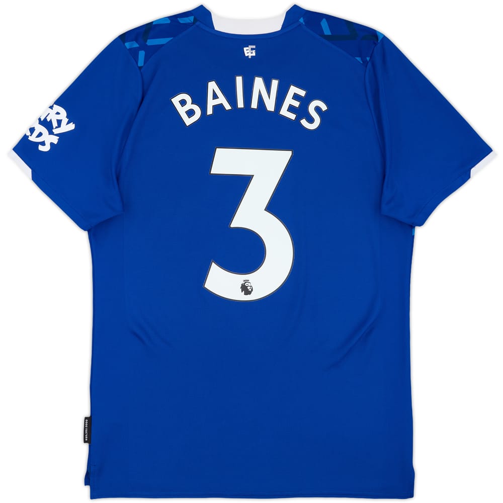 2019-20 Everton Home Shirt Baines #3 - 9/10 - (M)
