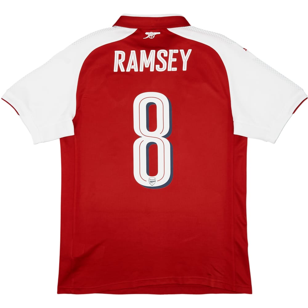 2017-18 Arsenal Home Shirt Ramsey #8 - 8/10 - (S)