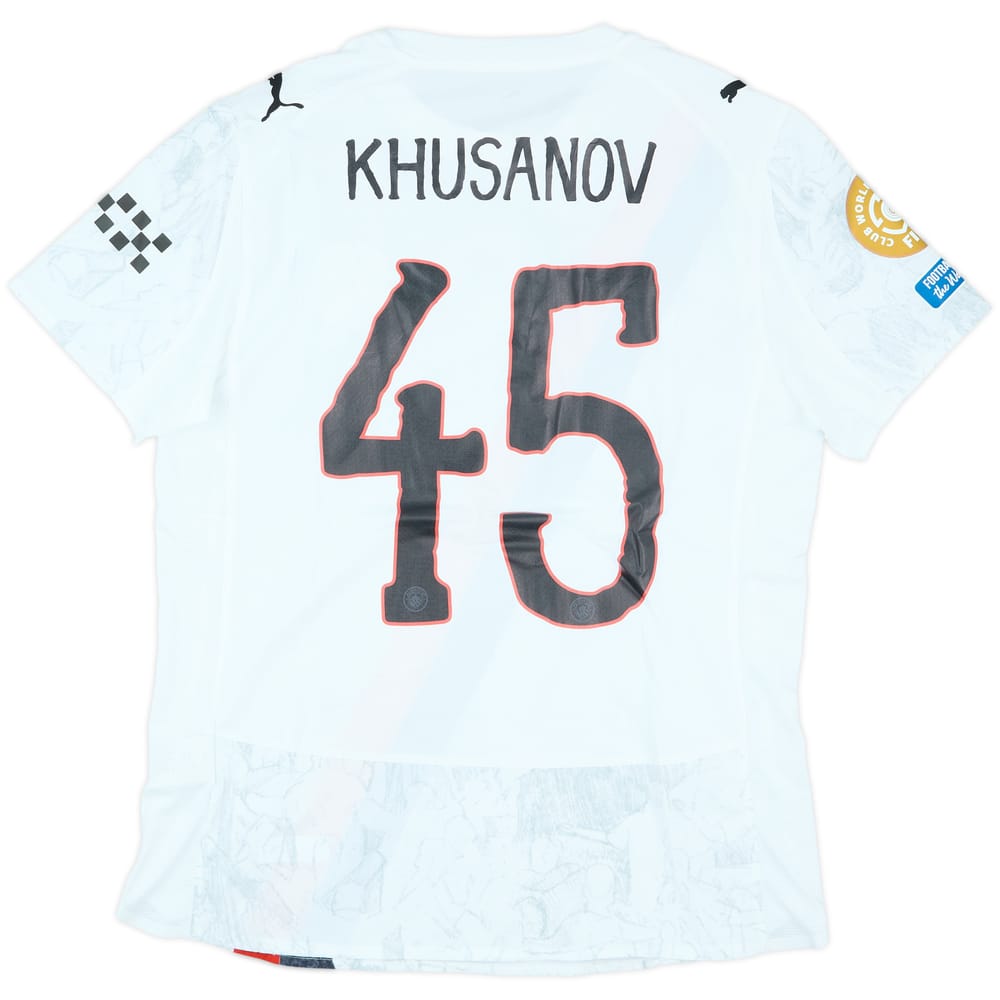 2025 Manchester City Match Issue KidSuper CWC Home Shirt Khusanov #45