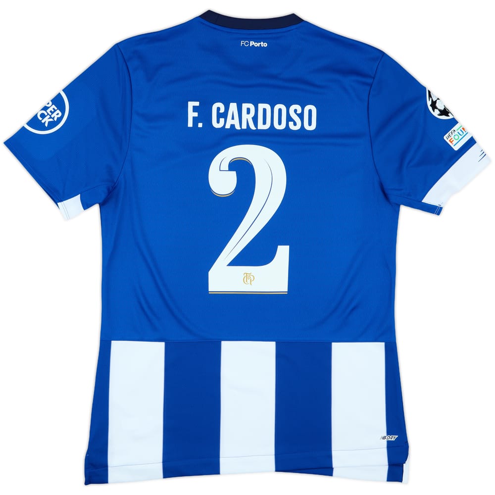 2023-24 Porto Match Issue Champions League Home Shirt F.Cardoso #2