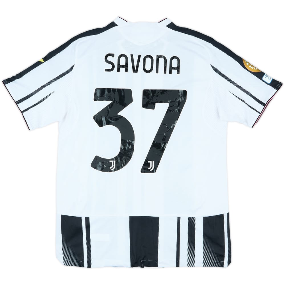 2025 Juventus Match Issue CWC Home Shirt Savona #37