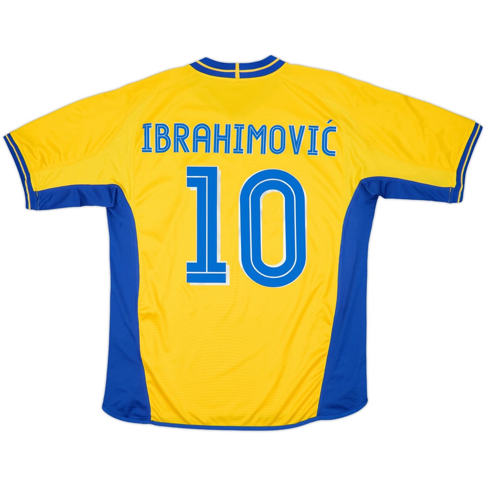 2003-04 Sweden Home Shirt Ibrahimovic #10 - 8/10 - (L)