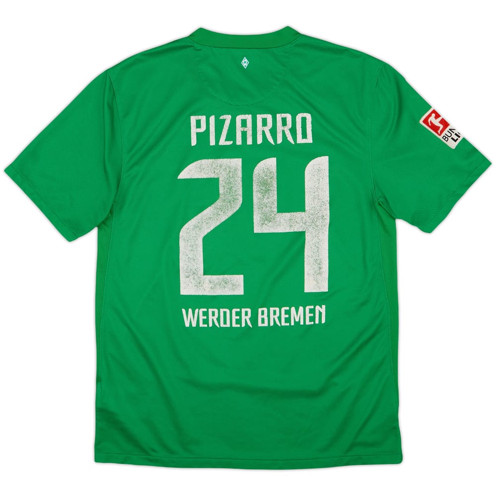 2011-12 Werder Bremen Home Shirt Pizarro #24 - 6/10 - (M)