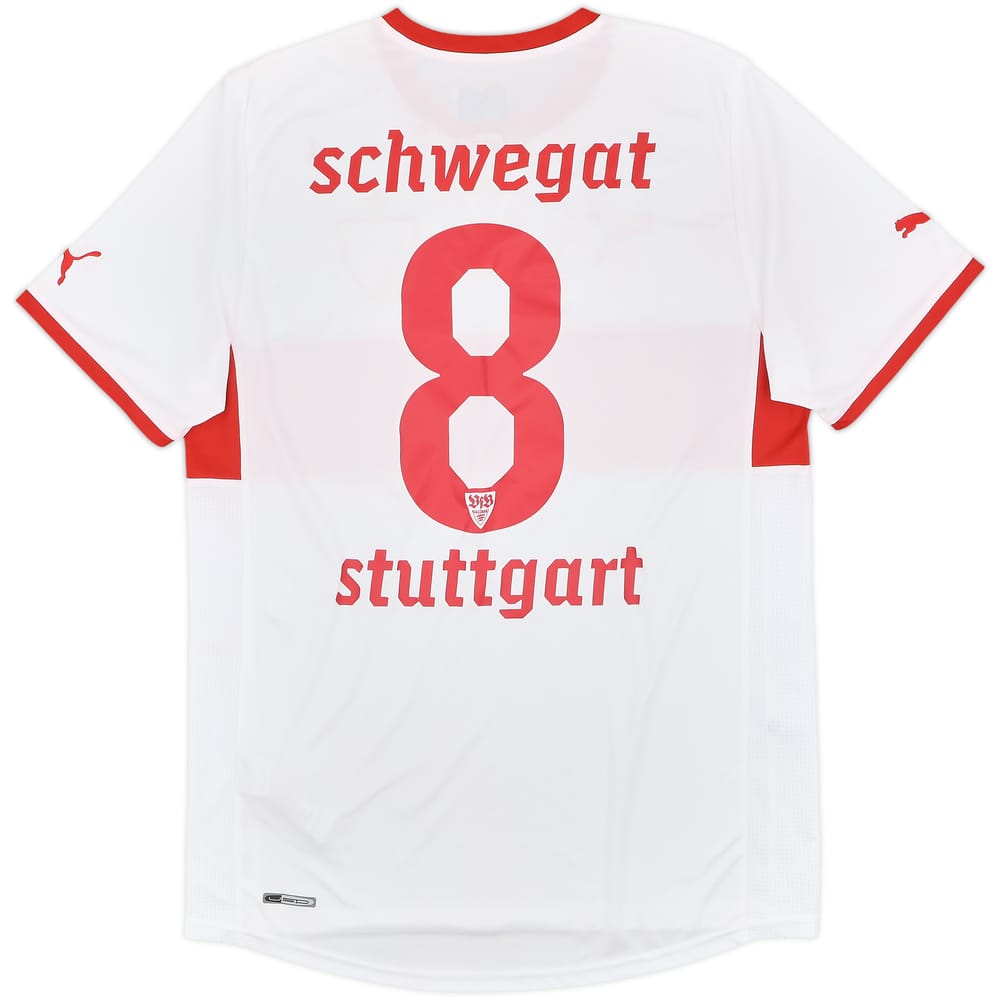 2011-12 Stuttgart Home Shirt Schwegat #8 - 7/10 - (L)