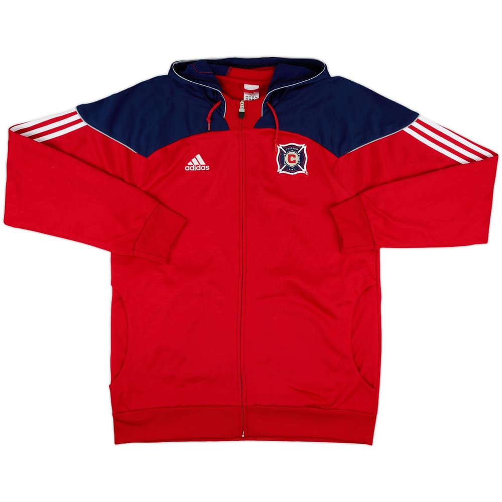 2009-10 Chicago Fire adidas Hooded Track Jacket - 8/10 - (XXL)