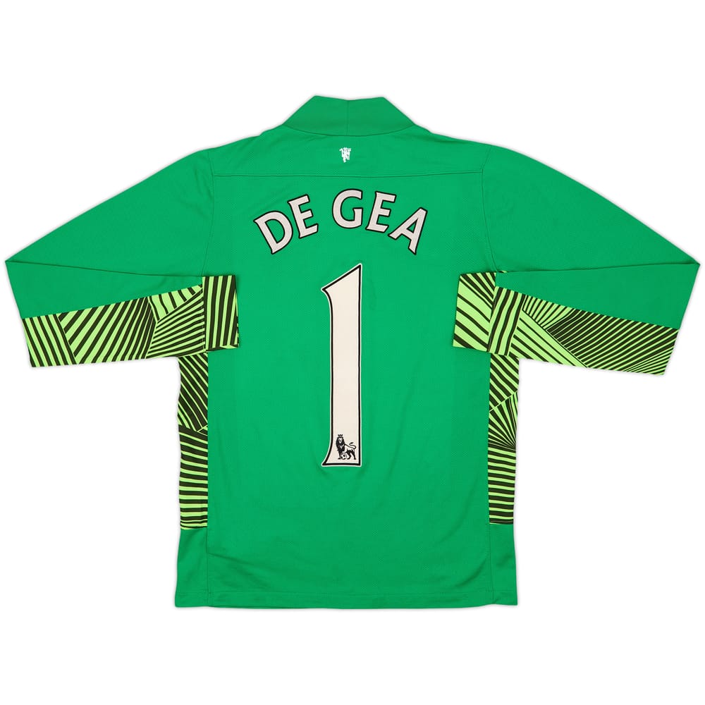 2011-12 Manchester United GK Shirt De Gea #1 - 7/10 - (L.Boys)