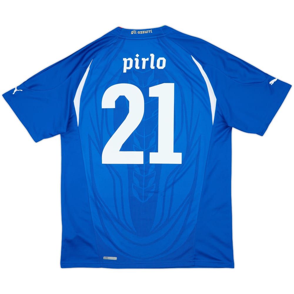 2010-12 Italy Home Shirt Pirlo #21 - 8/10 - (XL)