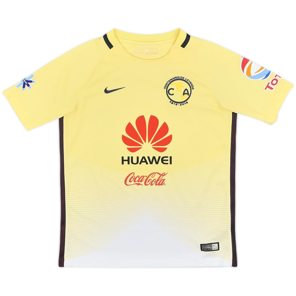2016-17 Club America Centenary Home Shirt - 8/10 - (L.Boys)
