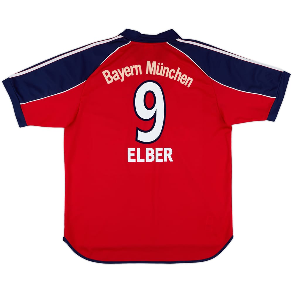 1999-01 Bayern Munich Home Shirt Elber #9 - 9/10 - (L)