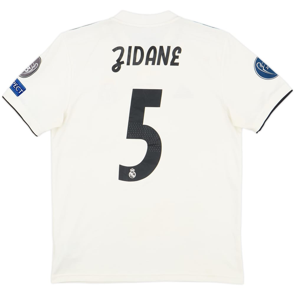 2018-19 Real Madrid Home Shirt Zidane #5 - 6/10 - (M)