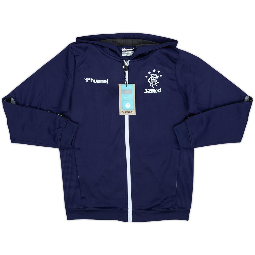 2018-19 Rangers Hummel Hooded Track Top (M.Boys)