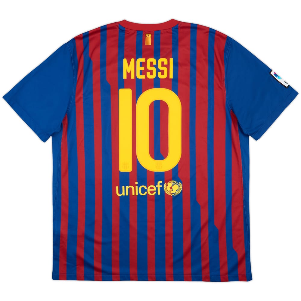 2011-12 Barcelona Home Shirt Messi #10 - 6/10 - (XL)