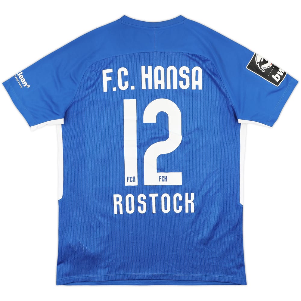 2019-20 Hansa Rostock Home Shirt #12 - 9/10 - (L)