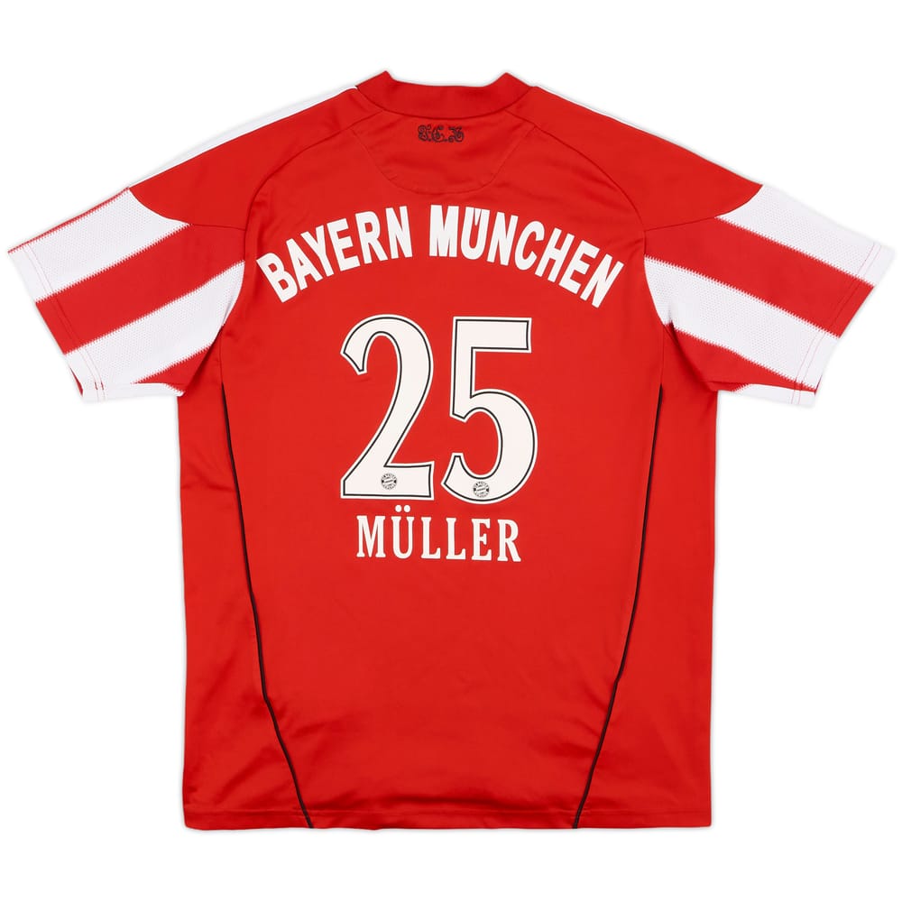 2010-11 Bayern Munich Home Shirt Muller #25 - 6/10 - (L.Boys)