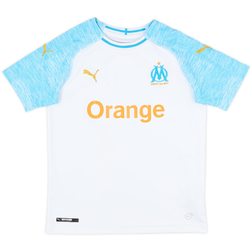 2018-19 Olympique Marseille Home Shirt - 7/10 - (M.Boys)