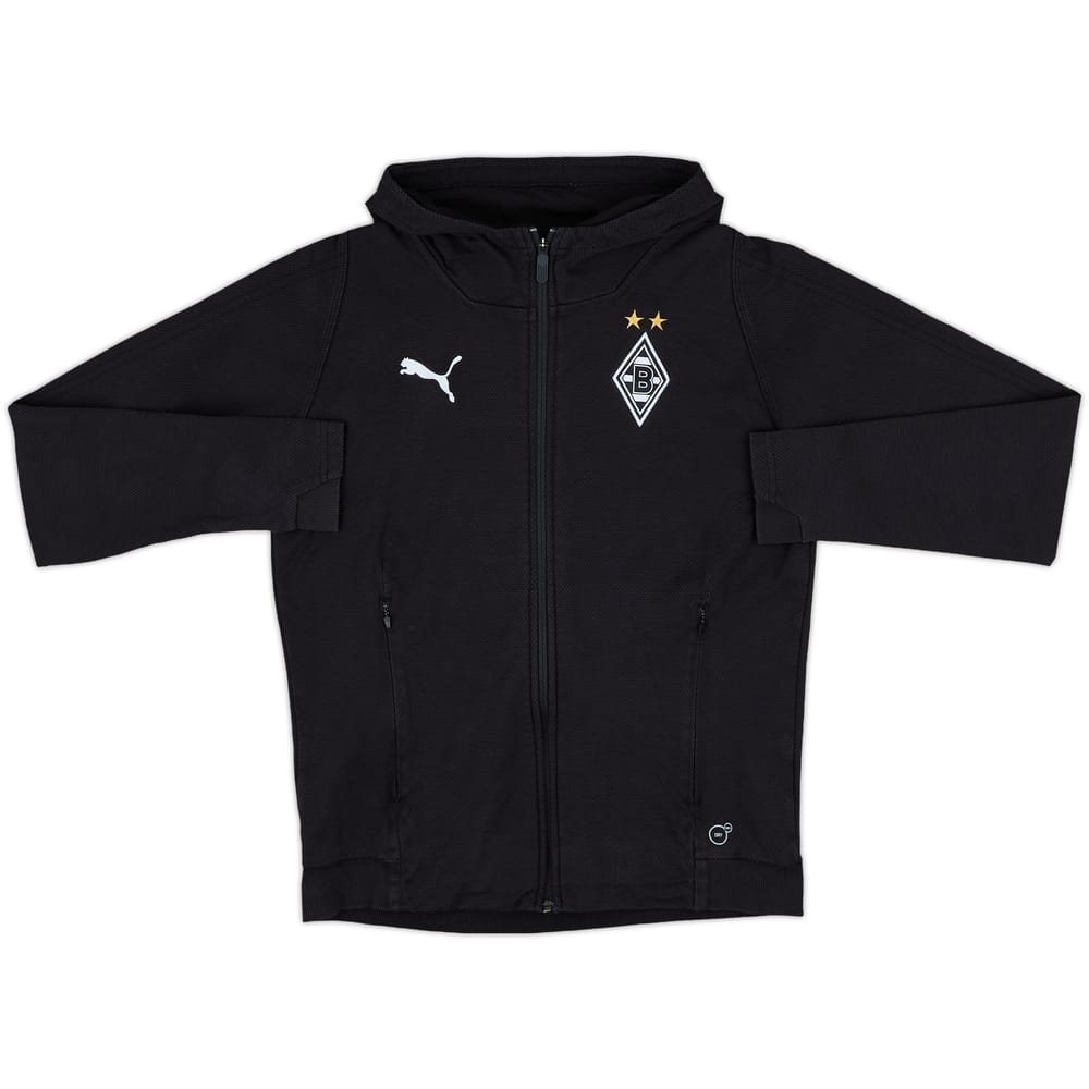 2018-19 Borussia Monchengladbach Puma Hooded Zip Top - 9/10 - (S)