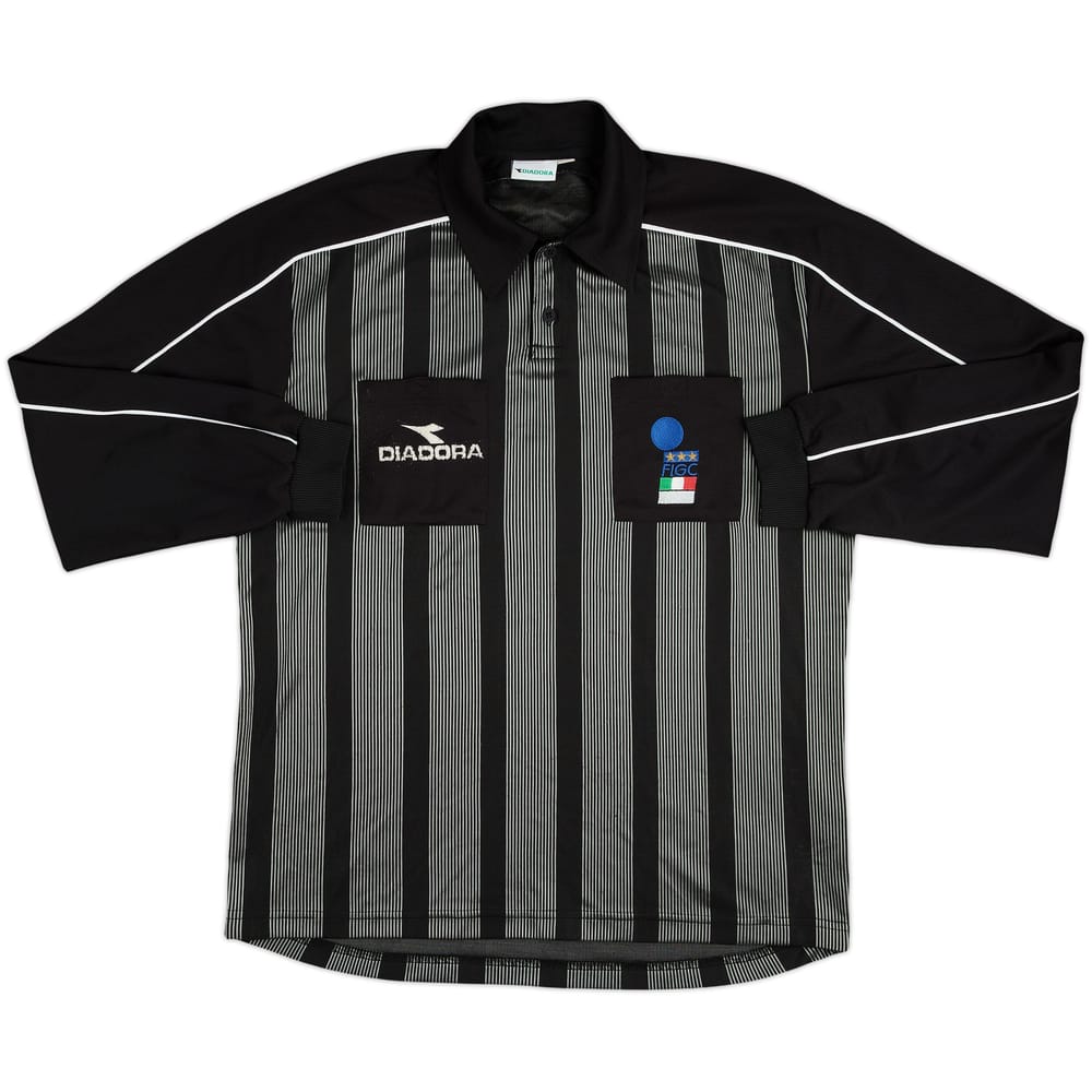 1999-00 Italy FIGC Diadora Referee L/S Shirt - 5/10 - (XL)