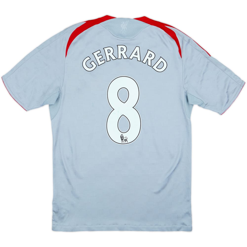 Camiseta de visitante del Liverpool 2008-09 Gerrard #8 - 5/10 - (S)