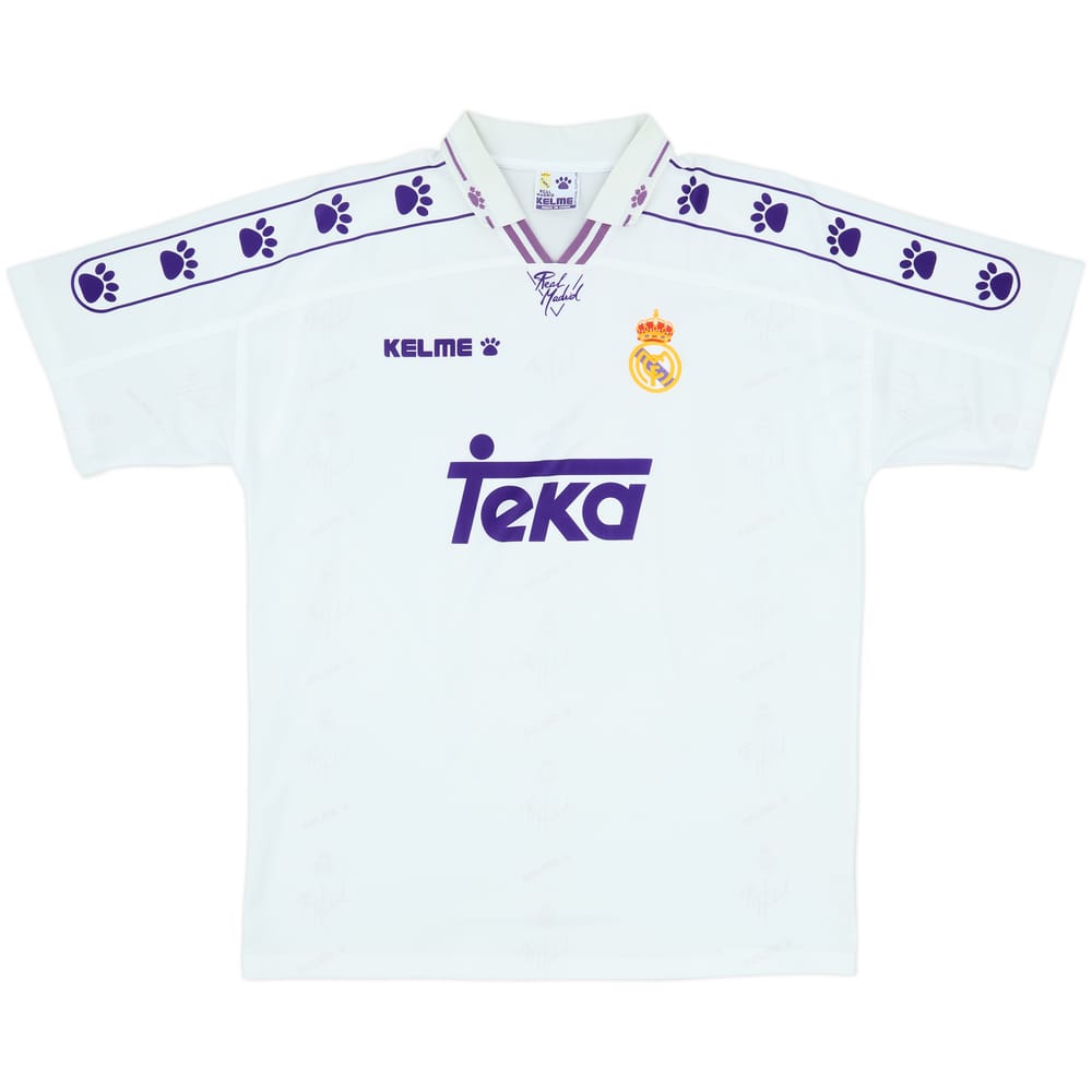 1994-96 Real Madrid Home Shirt - 8/10 - (XL)