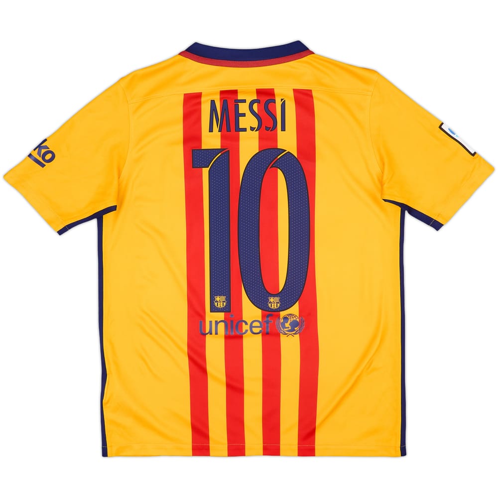 2015-16 Barcelona Away Shirt Messi #10 - 8/10 - (13-15 Years)