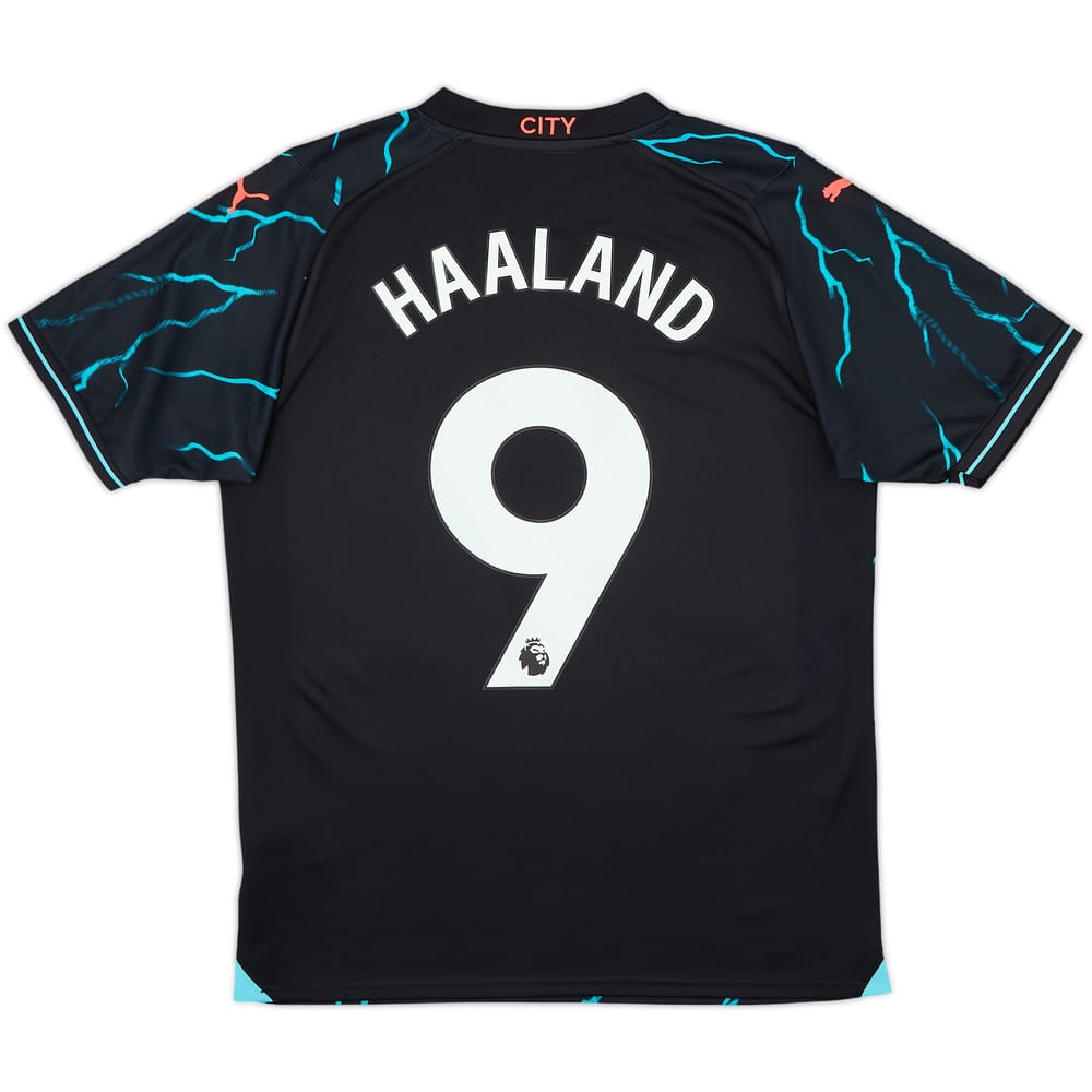2023-24 Manchester City Third Shirt Haaland #9 - 9/10 - (M)