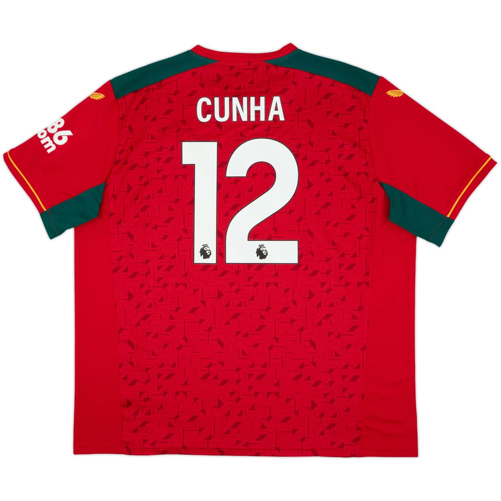2023-24 Wolves Away Shirt Cunha #12 - 9/10 - (3XL)