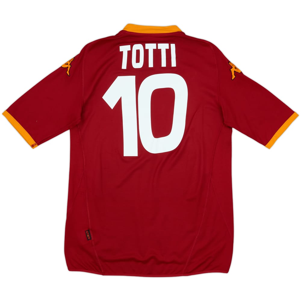 2007-08 Roma Home Shirt Totti #10 - 7/10 - (L)