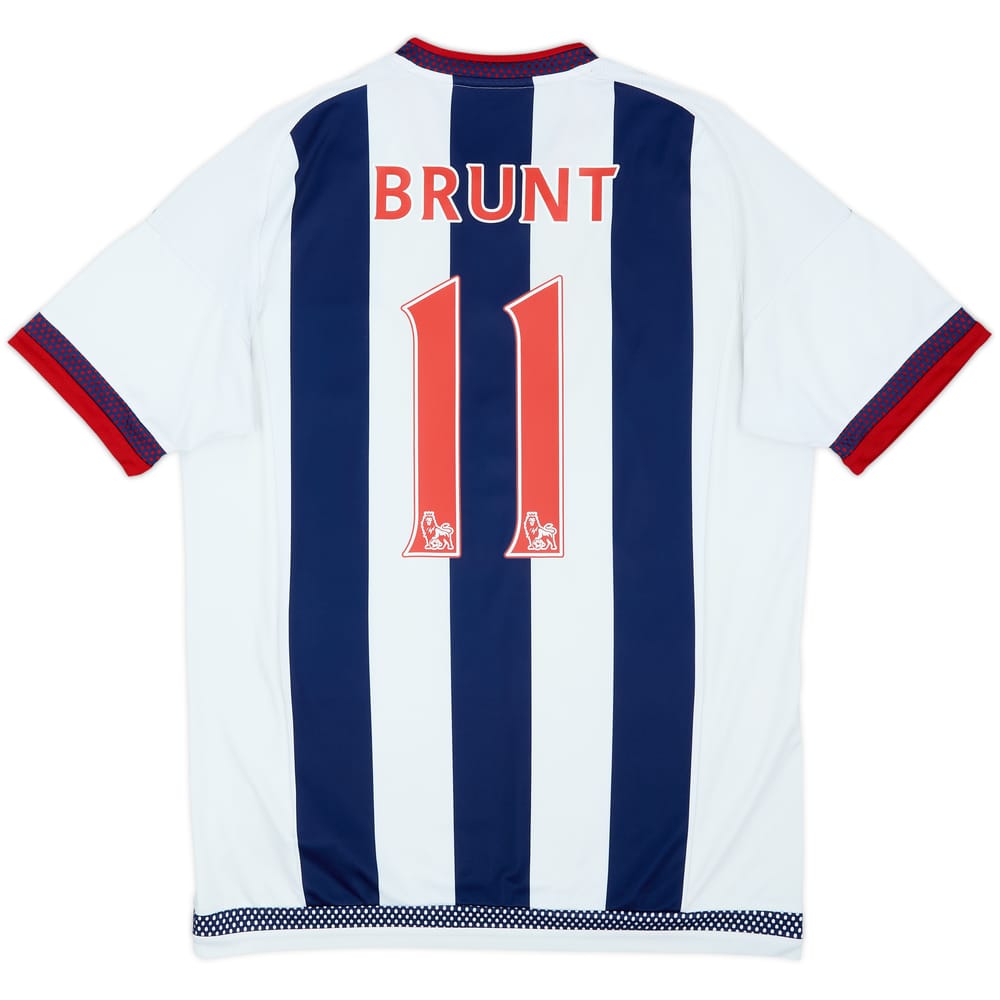 2015-16 West Brom Home Shirt Brunt #11 - 6/10 - (M)