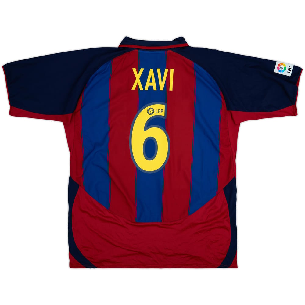 2003-04 Barcelona Home Shirt Xavi #6 - 10/10 - (XXL)