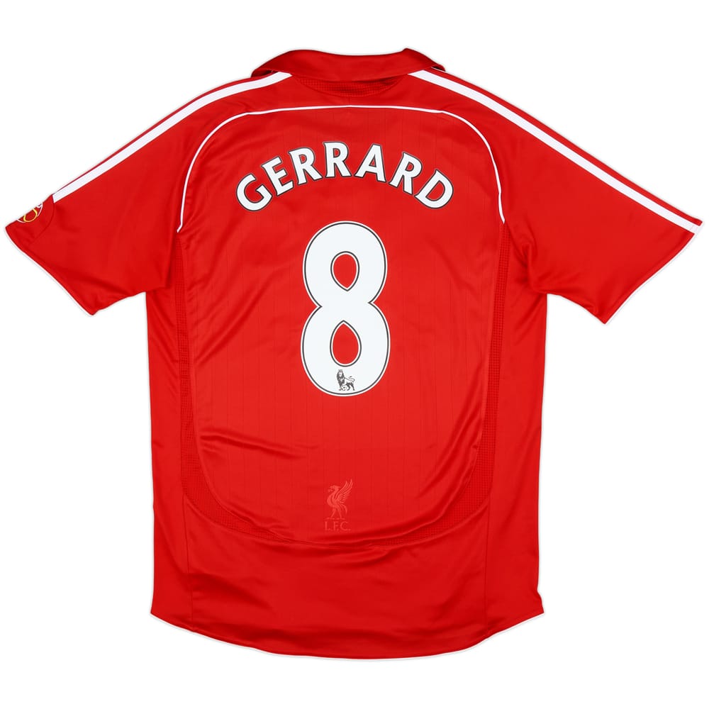 2006-08 Liverpool Home Shirt Gerrard #8 - 5/10 - (M)