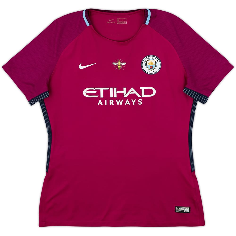 2017-18 Manchester City Away Shirt - 9/10 - (Women's L)