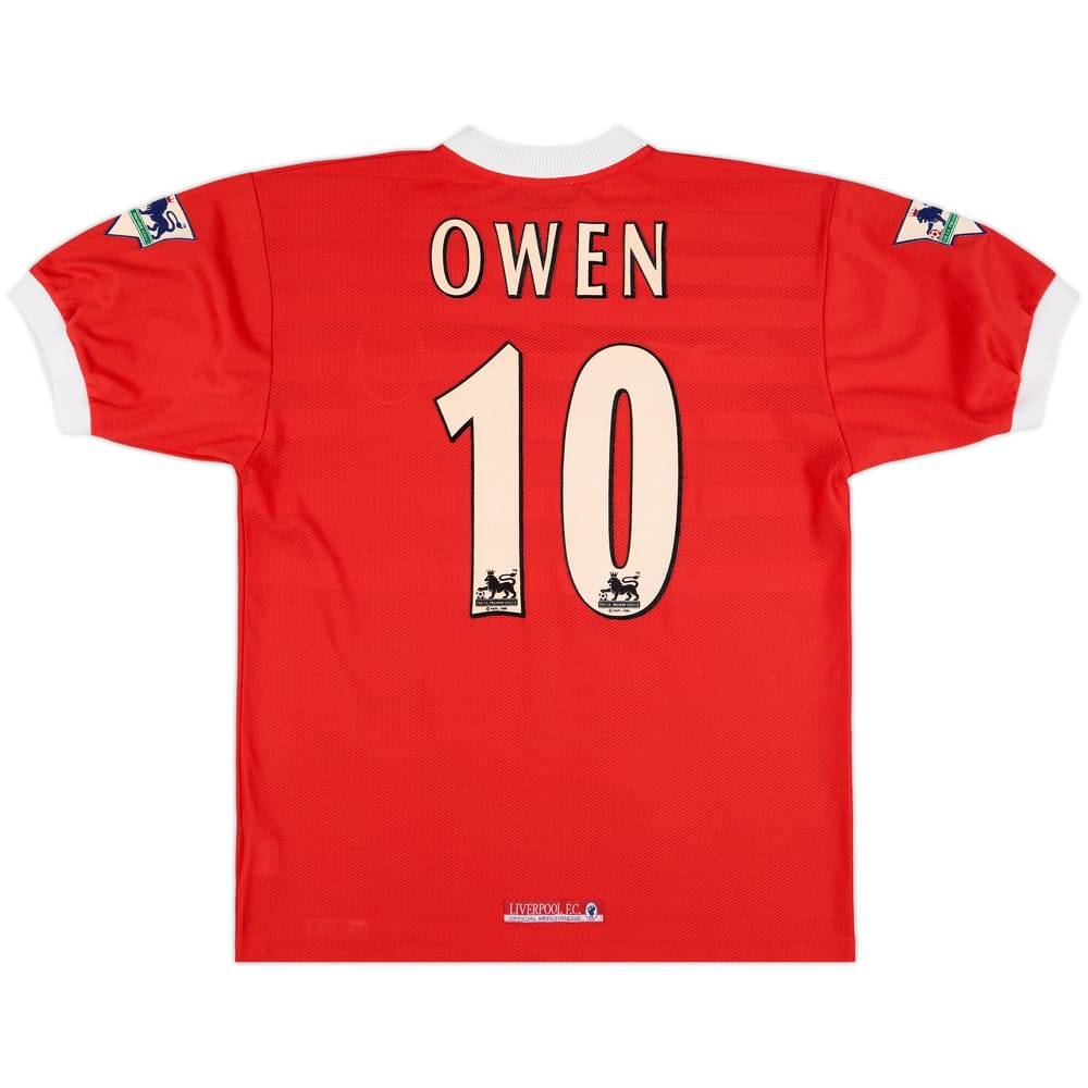 1998-00 Liverpool Home Shirt Owen #10 - 8/10 - (L)