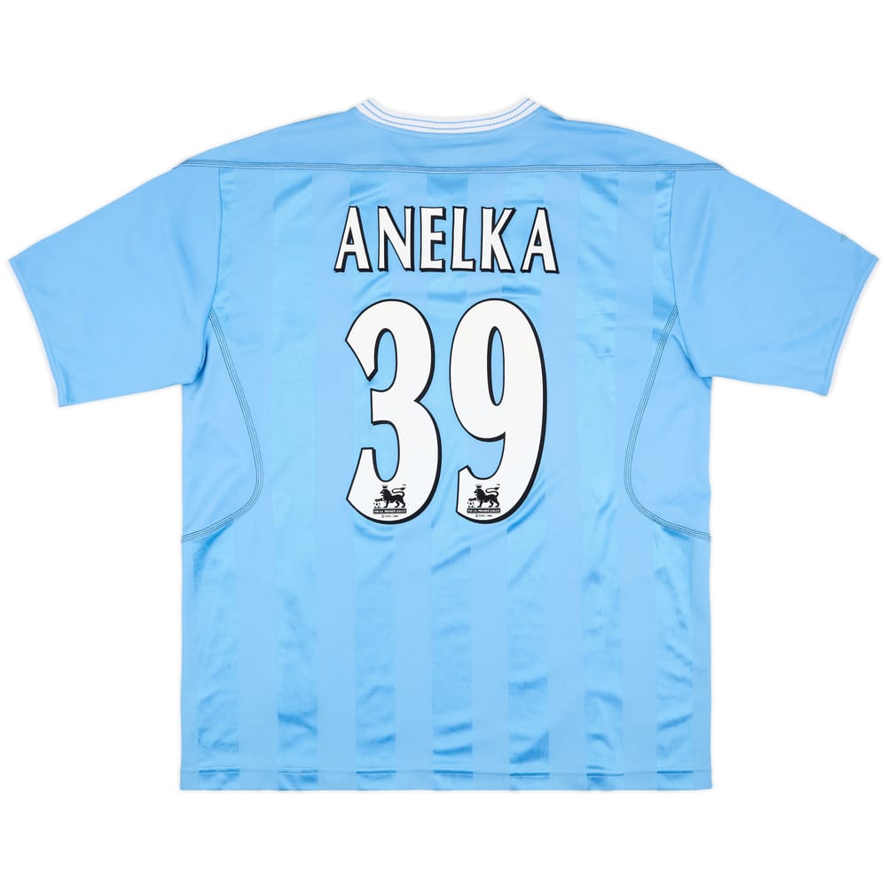 2003-04 Manchester City Home Shirt Anelka #39 - 9/10 - (XL)
