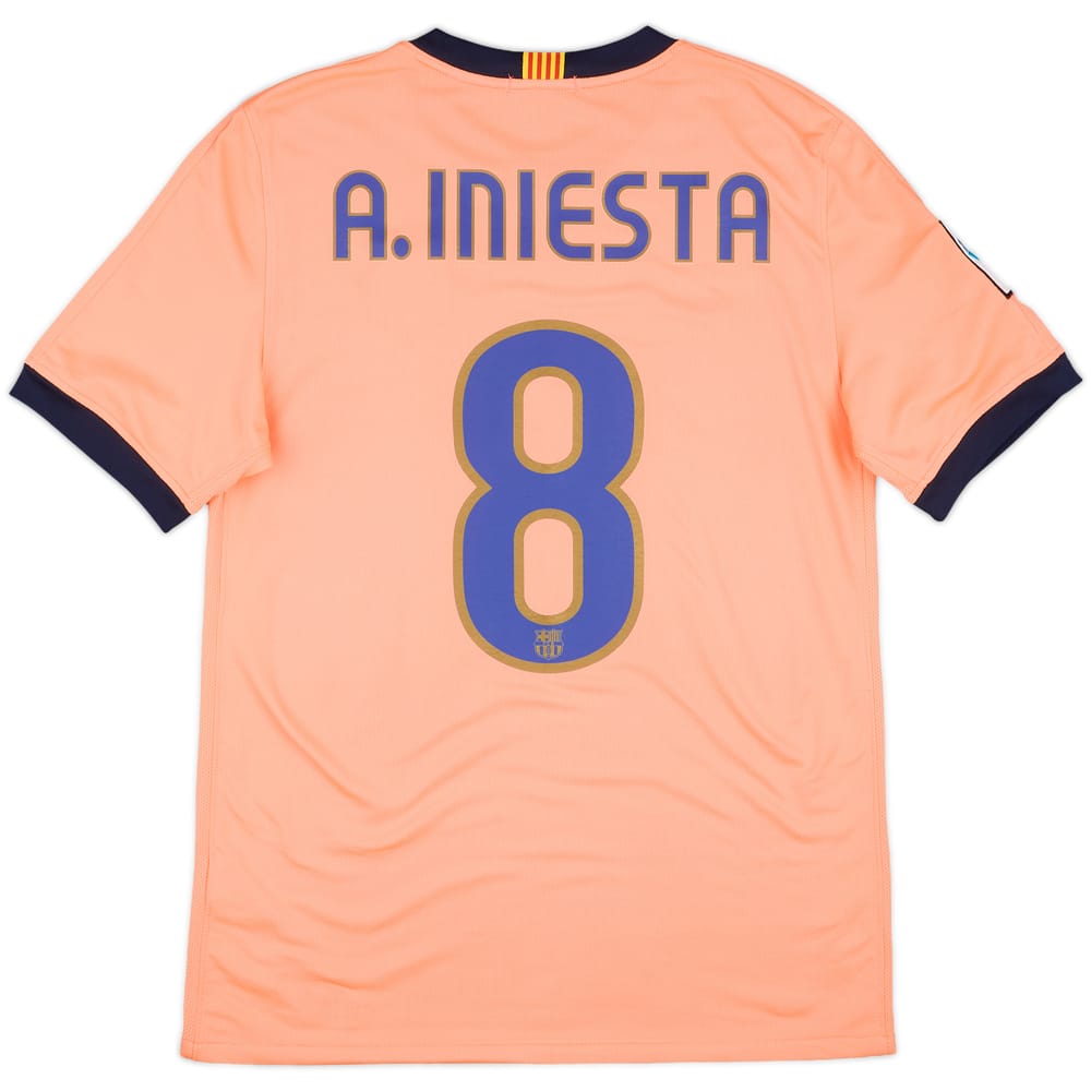 2009-10 Barcelona Away Shirt A.Iniesta #8 - 9/10 - (S)