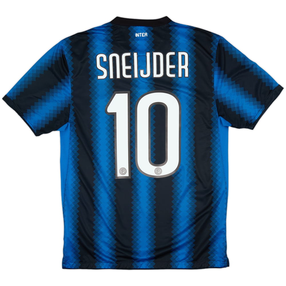 2010-11 Inter Milan Home Shirt Sneijder #10 - 8/10 - (M)