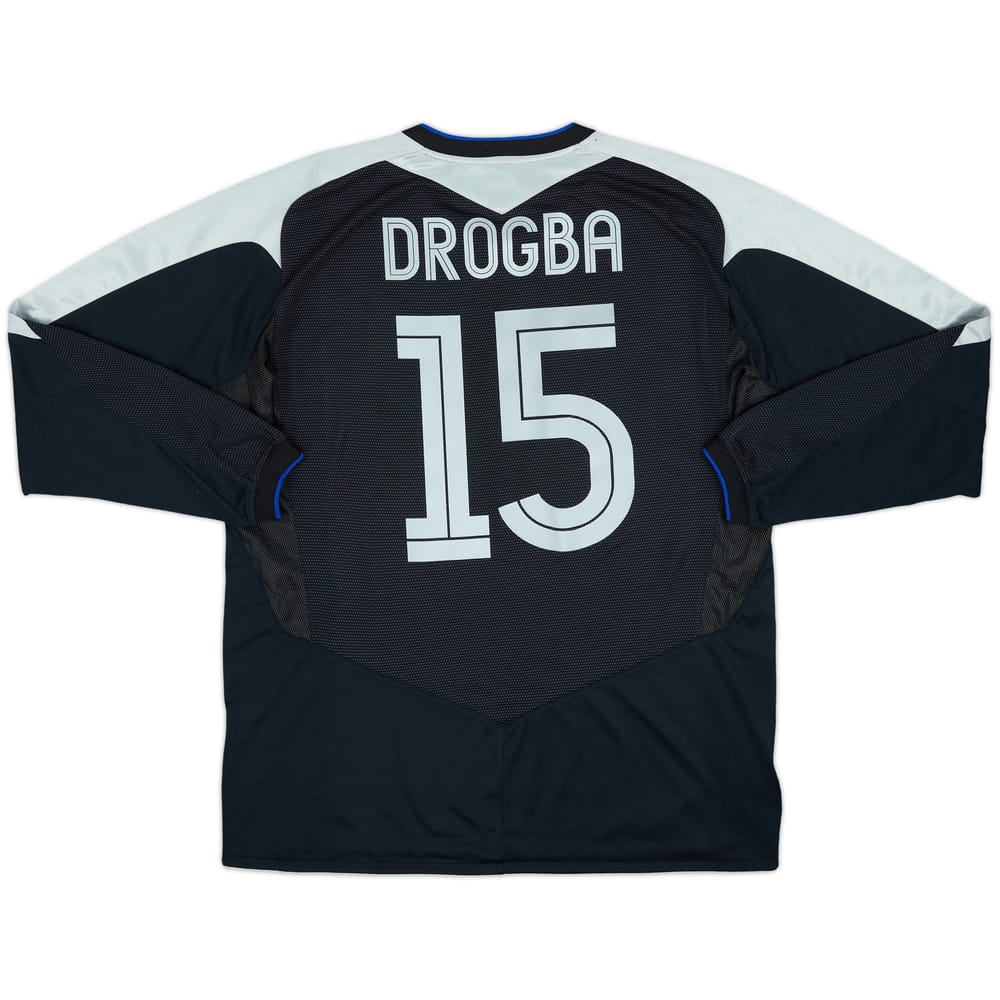 2004-05 Chelsea Away L/S Shirt Drogba #15 - 9/10 - (XL)