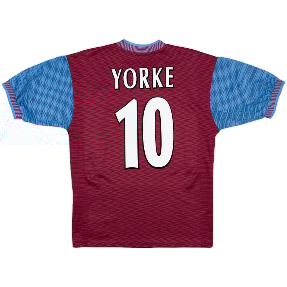 1997-98 Aston Villa Home Shirt Yorke #10 - 8/10 - (M)