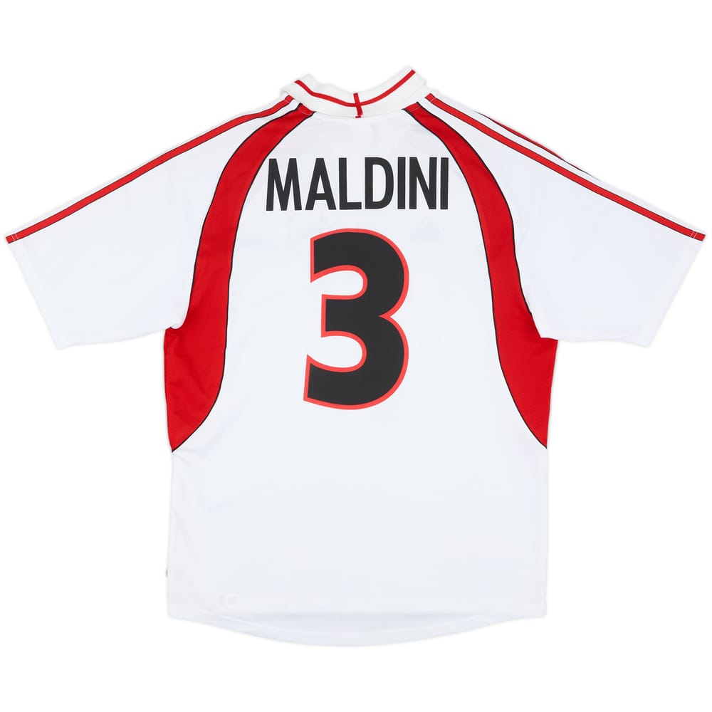 2000-02 AC Milan Away Shirt Maldini #3 - 8/10 - (L)