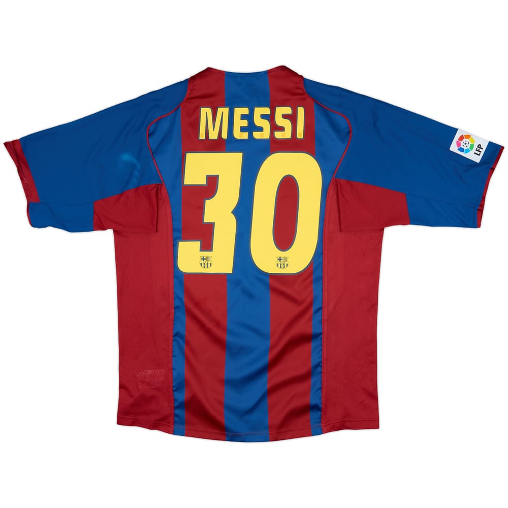 2004-05 Barcelona Home Shirt Messi #30 - 7/10 - (L)