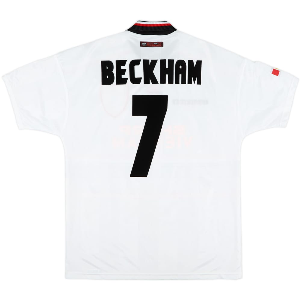 1997-99 Manchester United Away Shirt Beckham #7 - 9/10 - (L)
